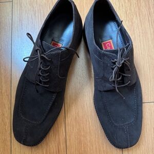 COLE HAAN City Brown Suede Lace Up Thick Sole Oxfords Size 10